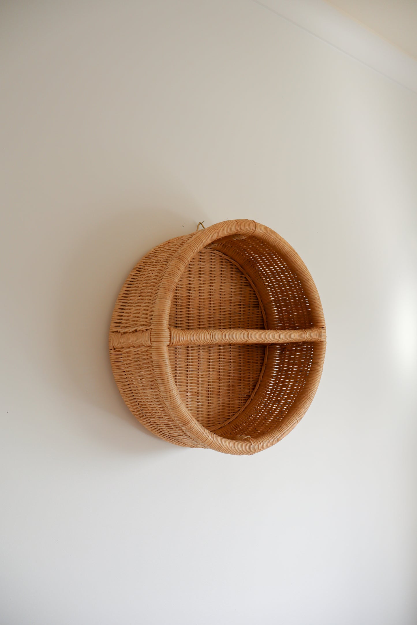 Woven Rattan Wall Shelf