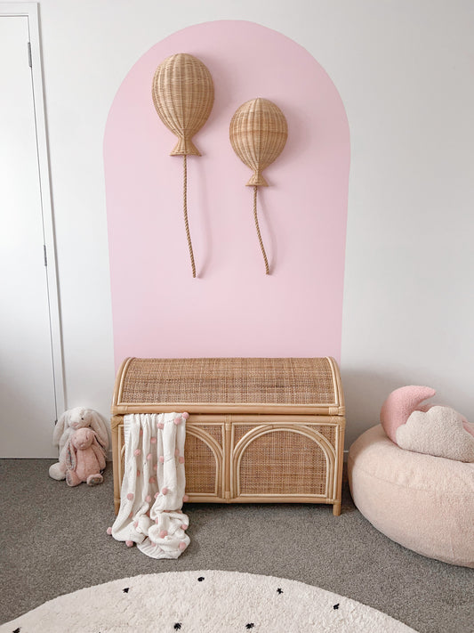 Rattan toy chest - large