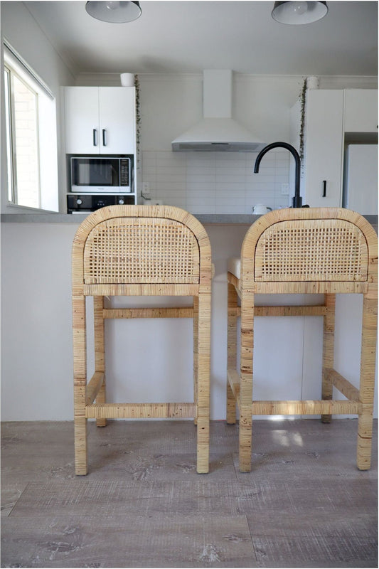 Palma Teak & Rattan Bar Stool