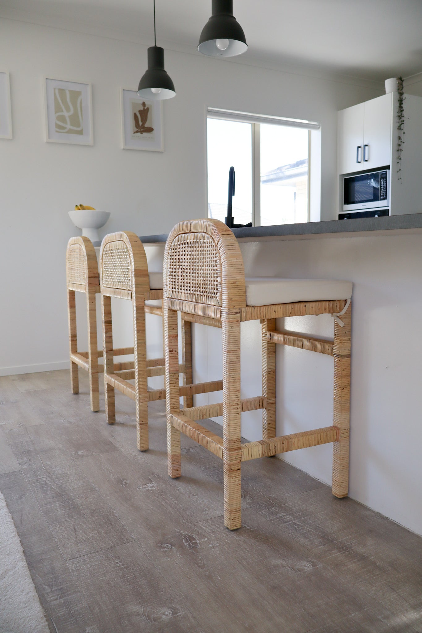 Palma Teak & Rattan Bar Stool