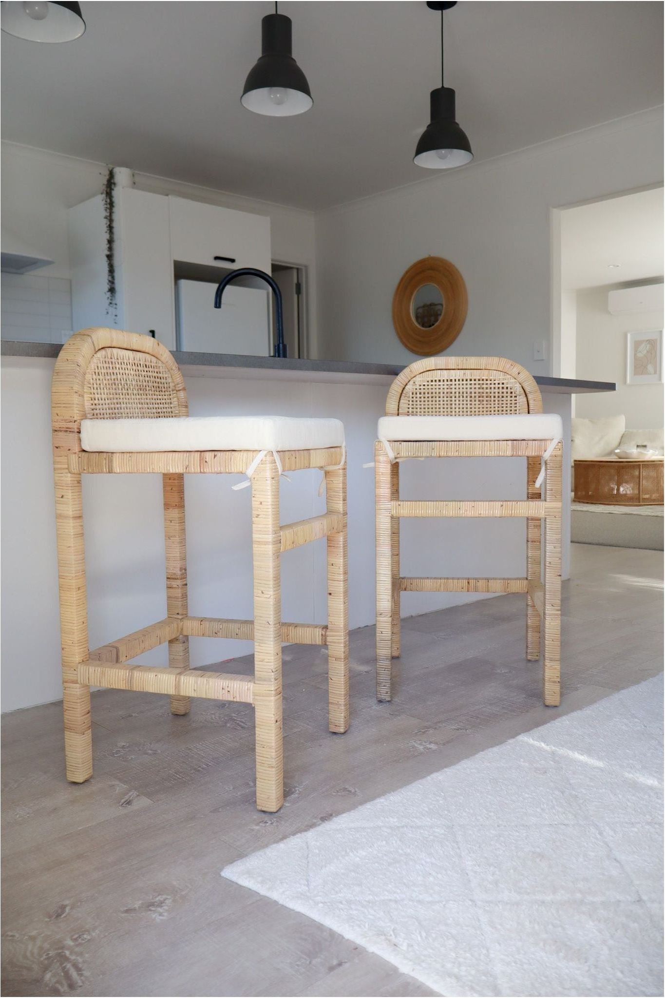Palma Teak & Rattan Bar Stool