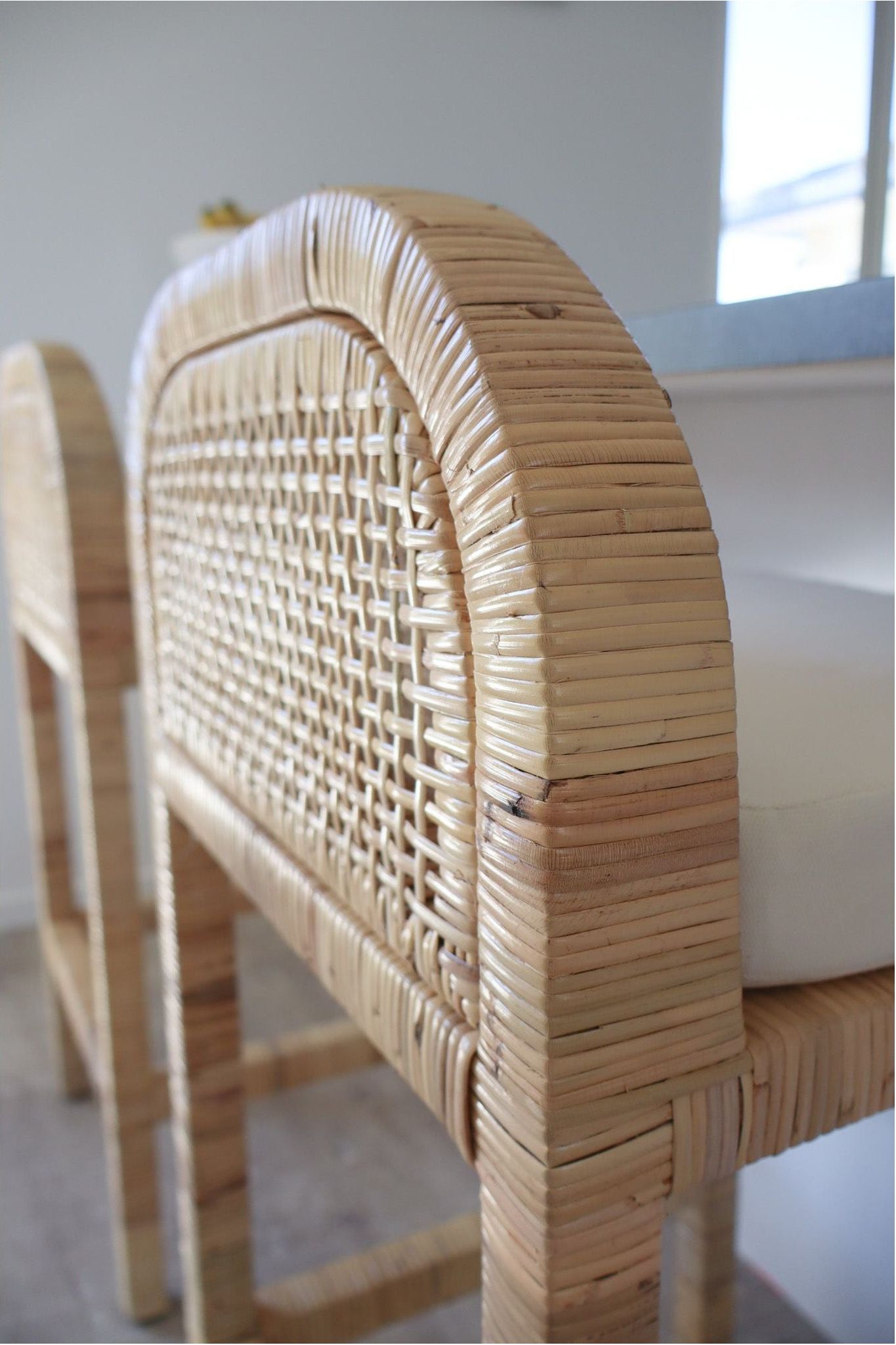 Palma Teak & Rattan Bar Stool