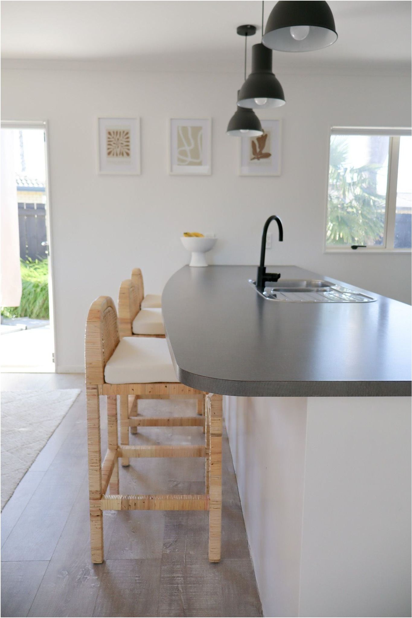 Palma Teak & Rattan Bar Stool