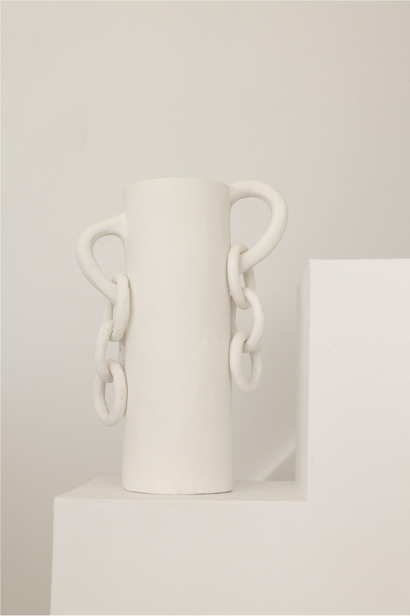 white ceramic vase