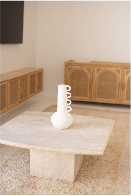 white ceramic vase