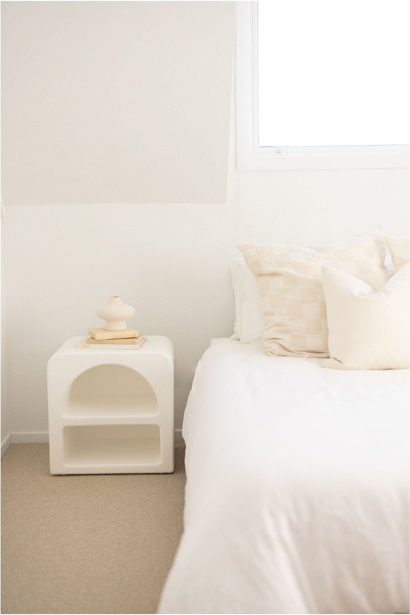 white side table