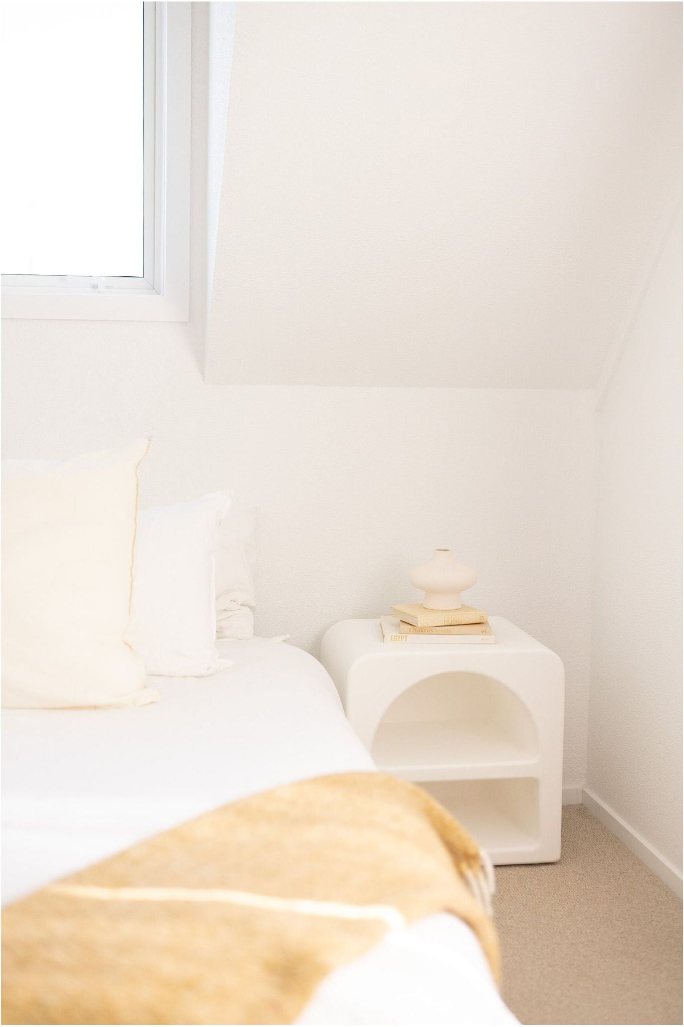white side table
