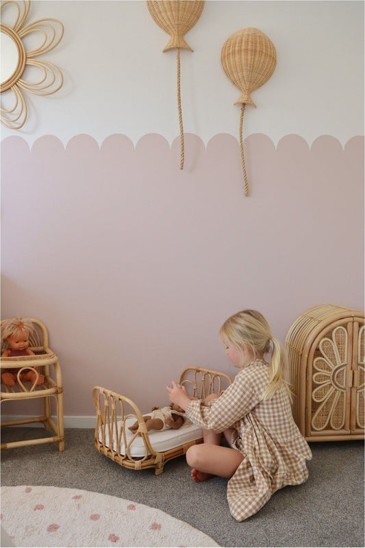 inkah rattan dolls bed