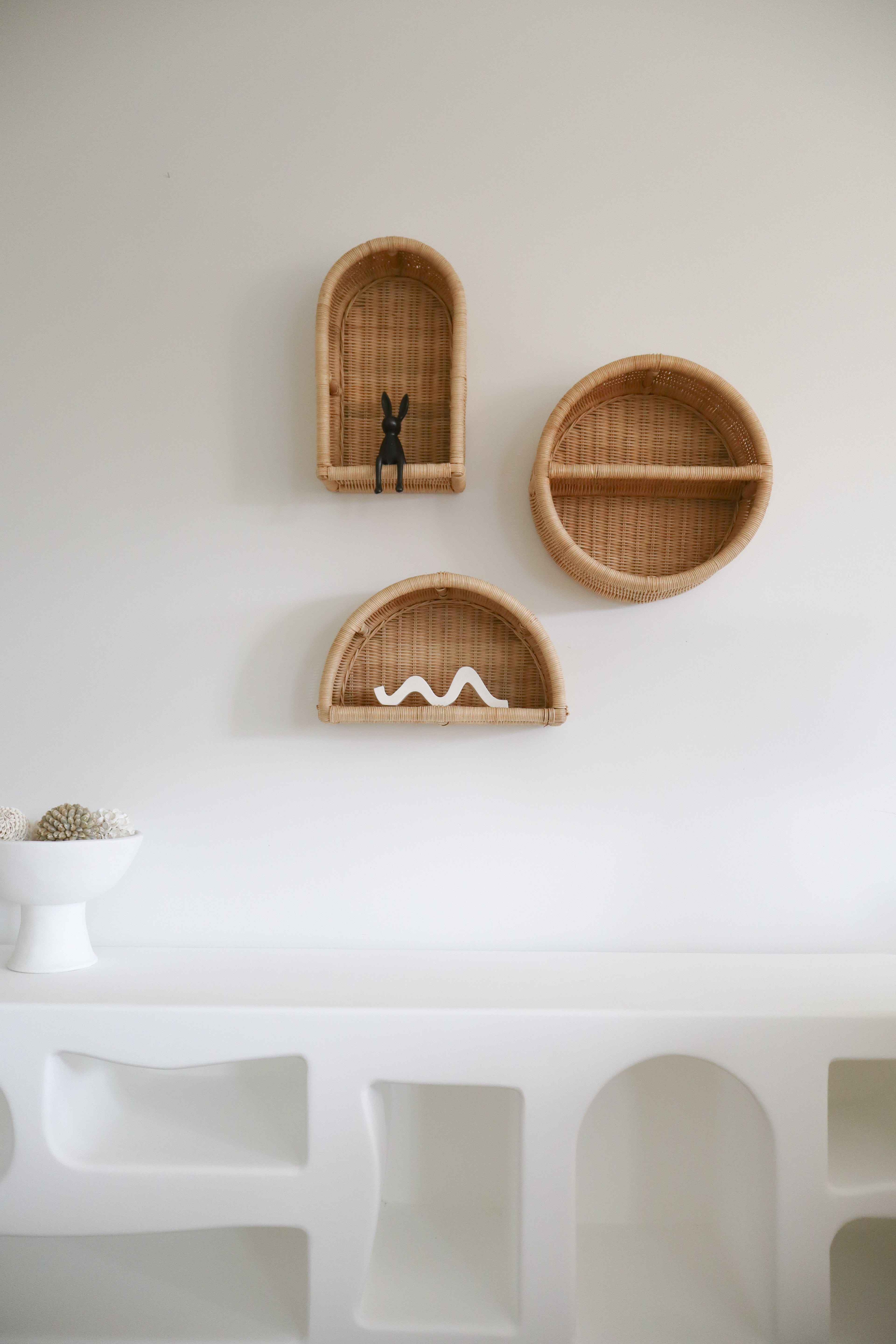 Woven Rattan Wall Shelf - ARCH