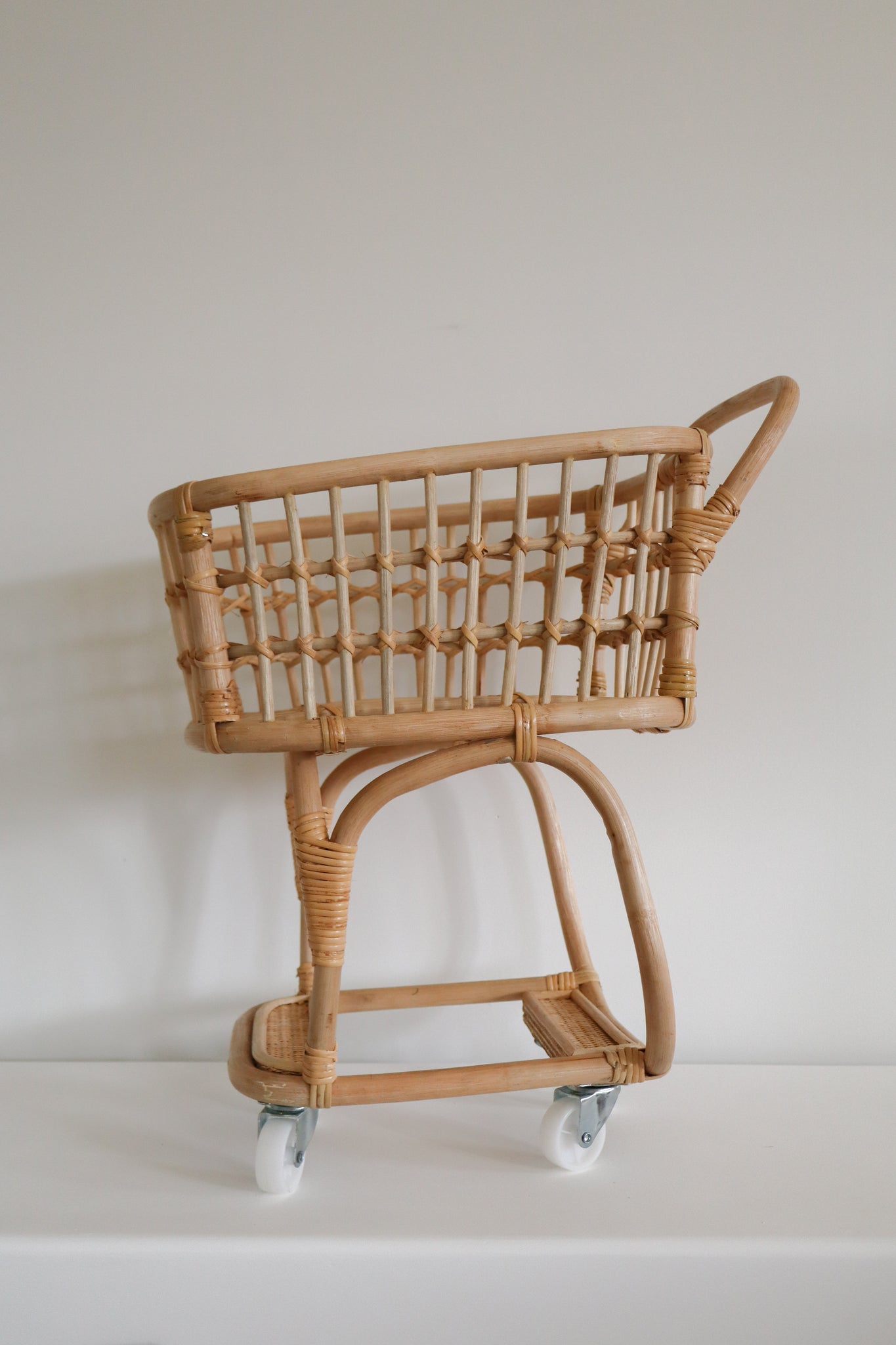 Rattan Shopping Trolley