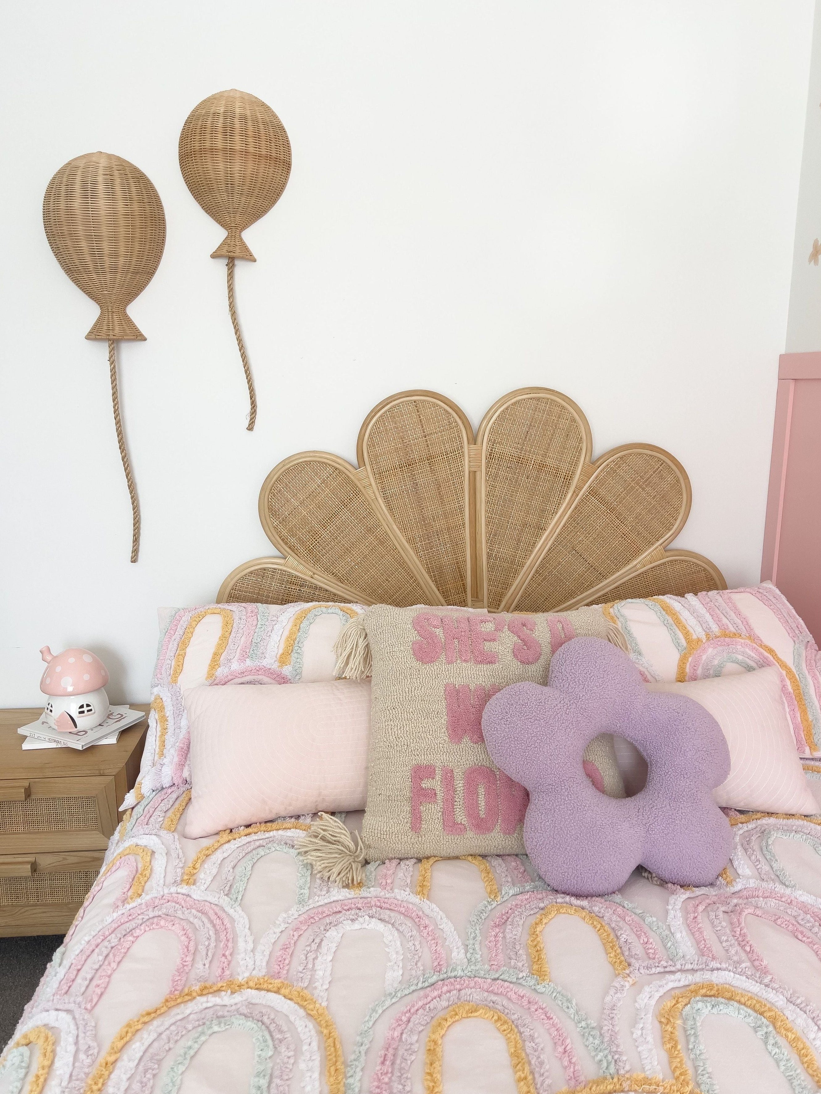 flower rattan headboard bedhead