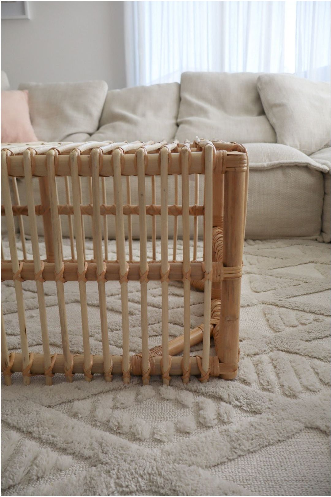 rattan coffee table