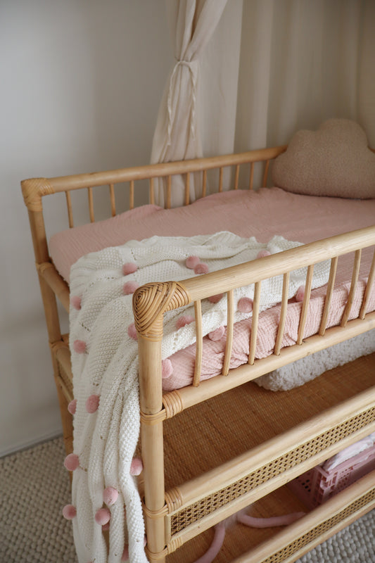 Two in one Rattan Change table