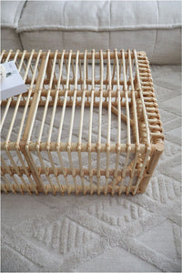 rattan coffee table