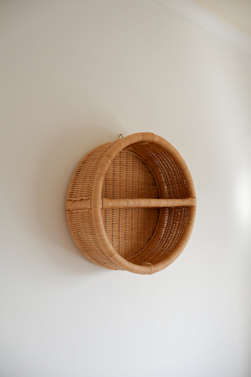 Woven Rattan Wall Shelf - CIRCLE