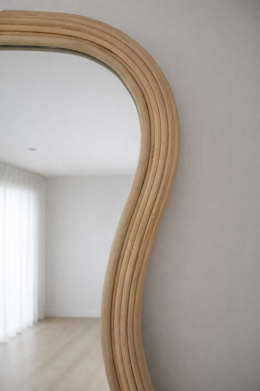 Tide Rattan Full Length Mirror