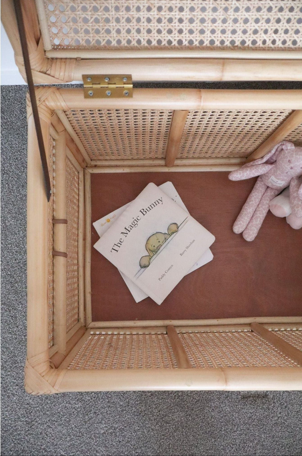 Rattan toy chest