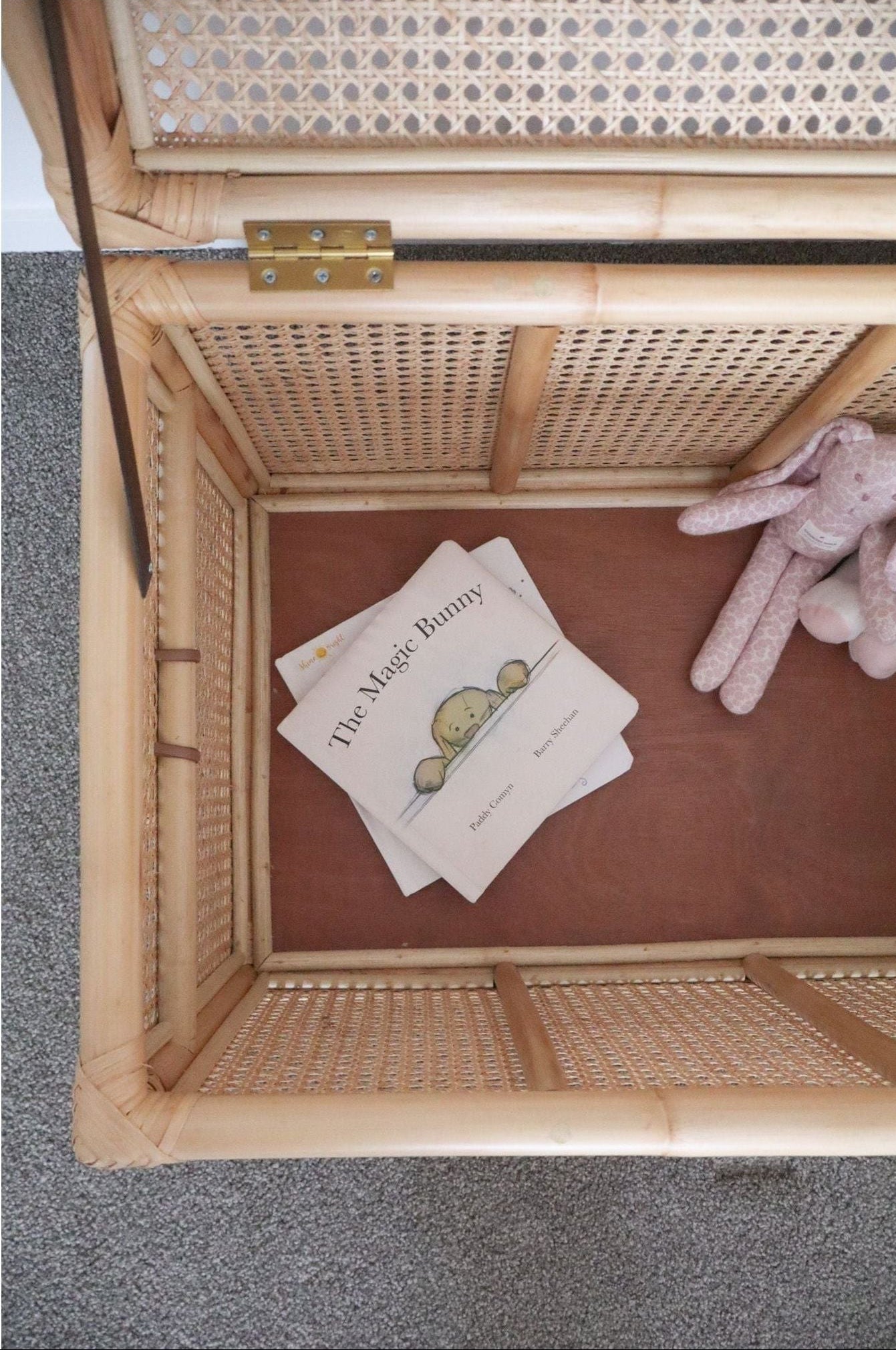 Rattan toy chest