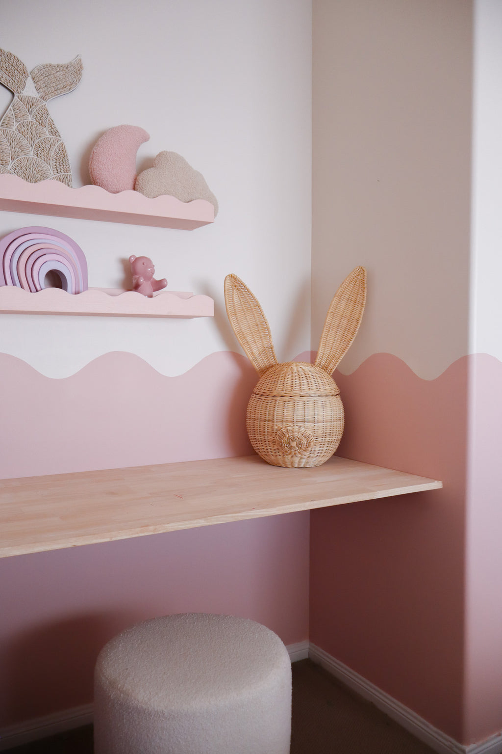 Rattan Bunny Basket