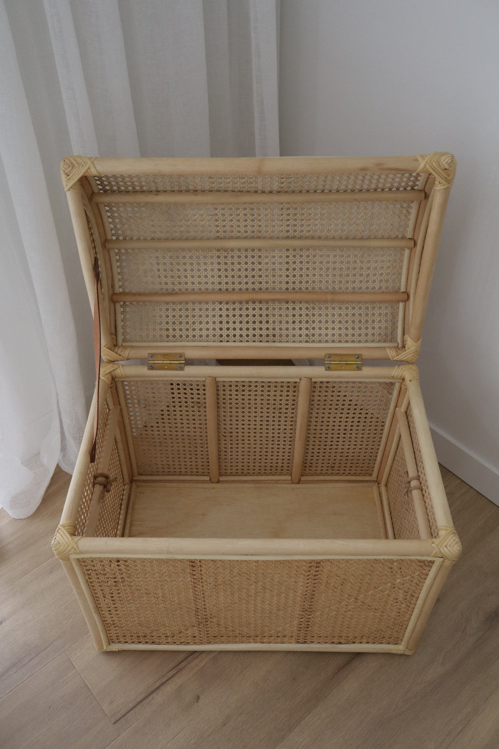 Rattan toy chest