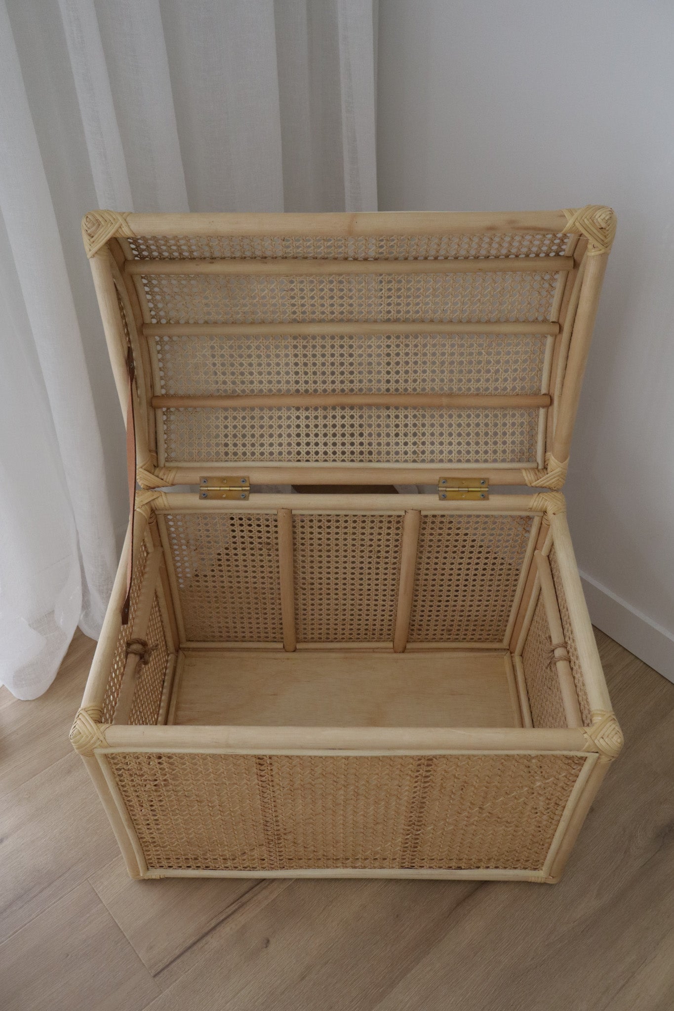 Rattan toy chest