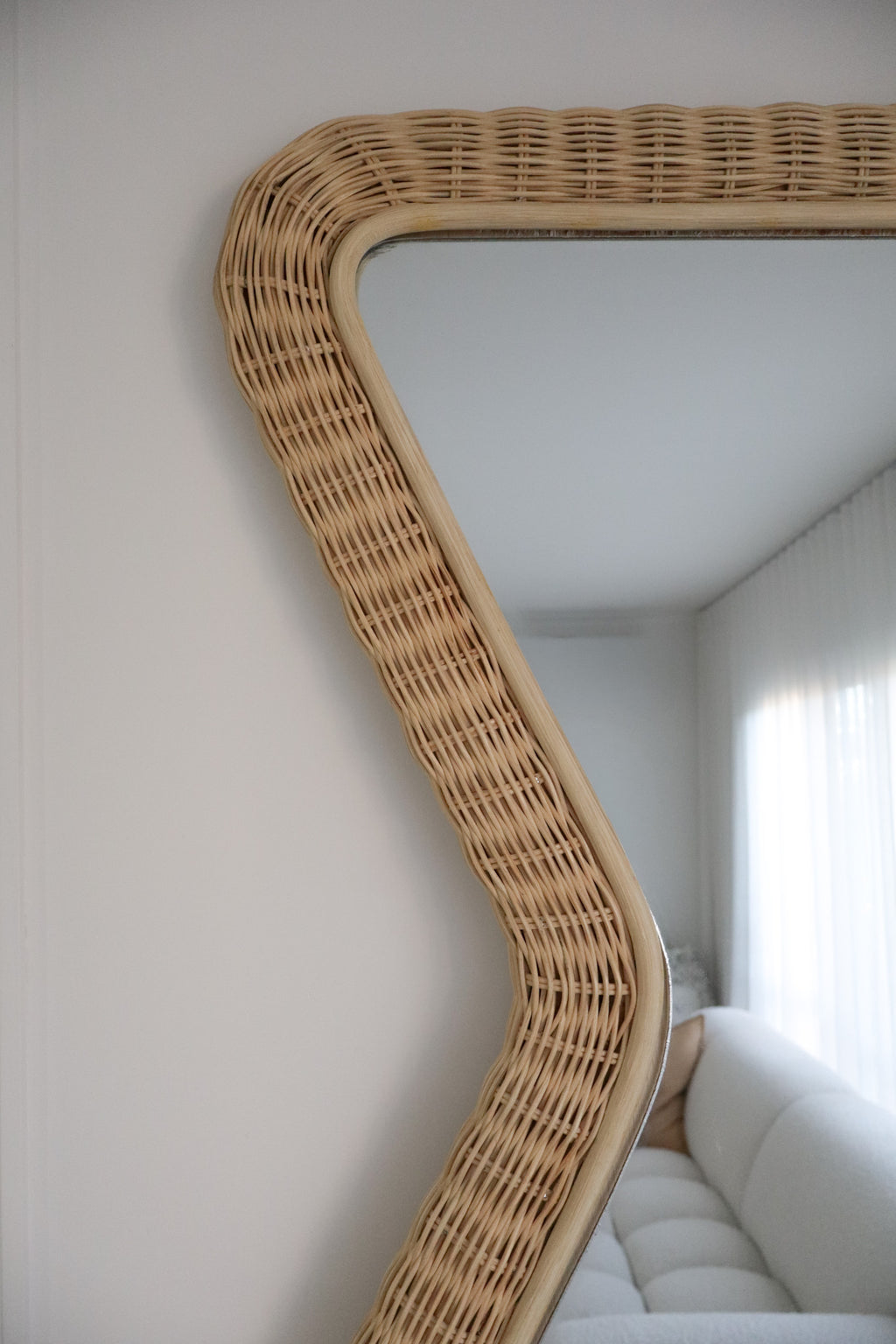 Cove Rattan Full Length Mirror