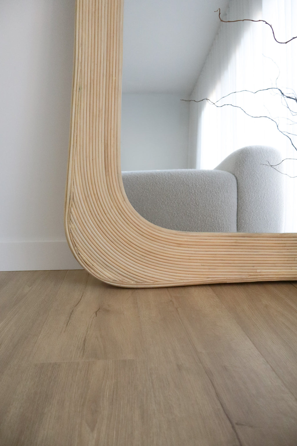 Sol Rattan Full Length Mirror