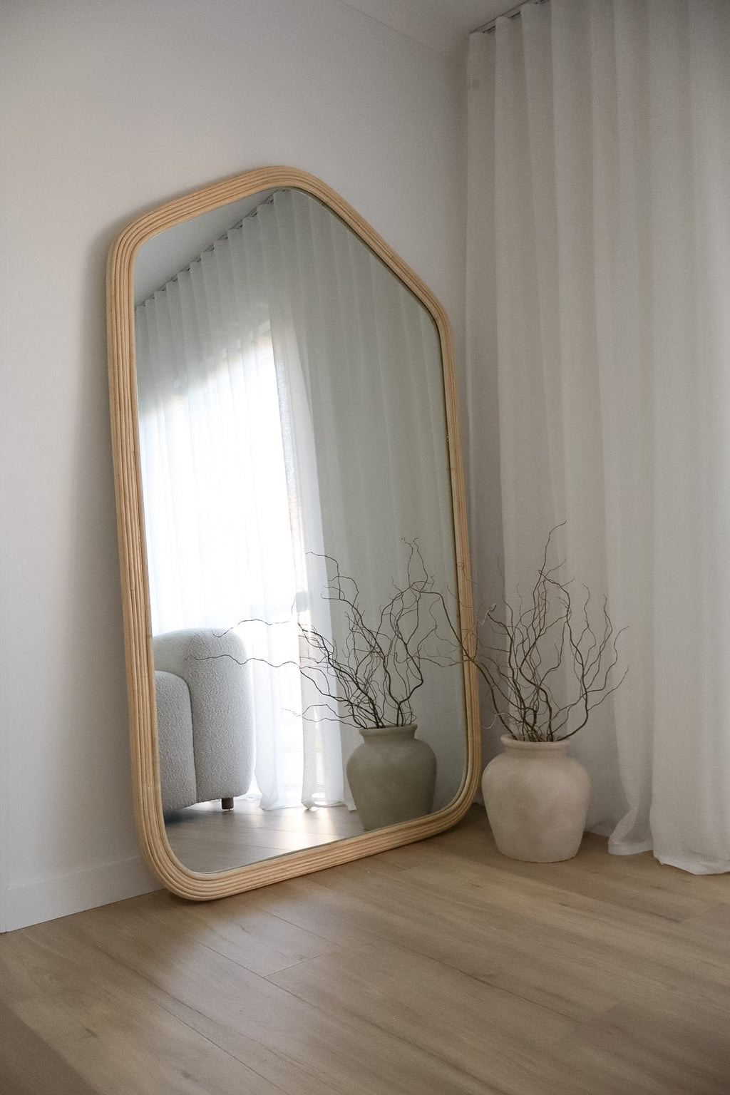 Dune Rattan Full Length Mirror