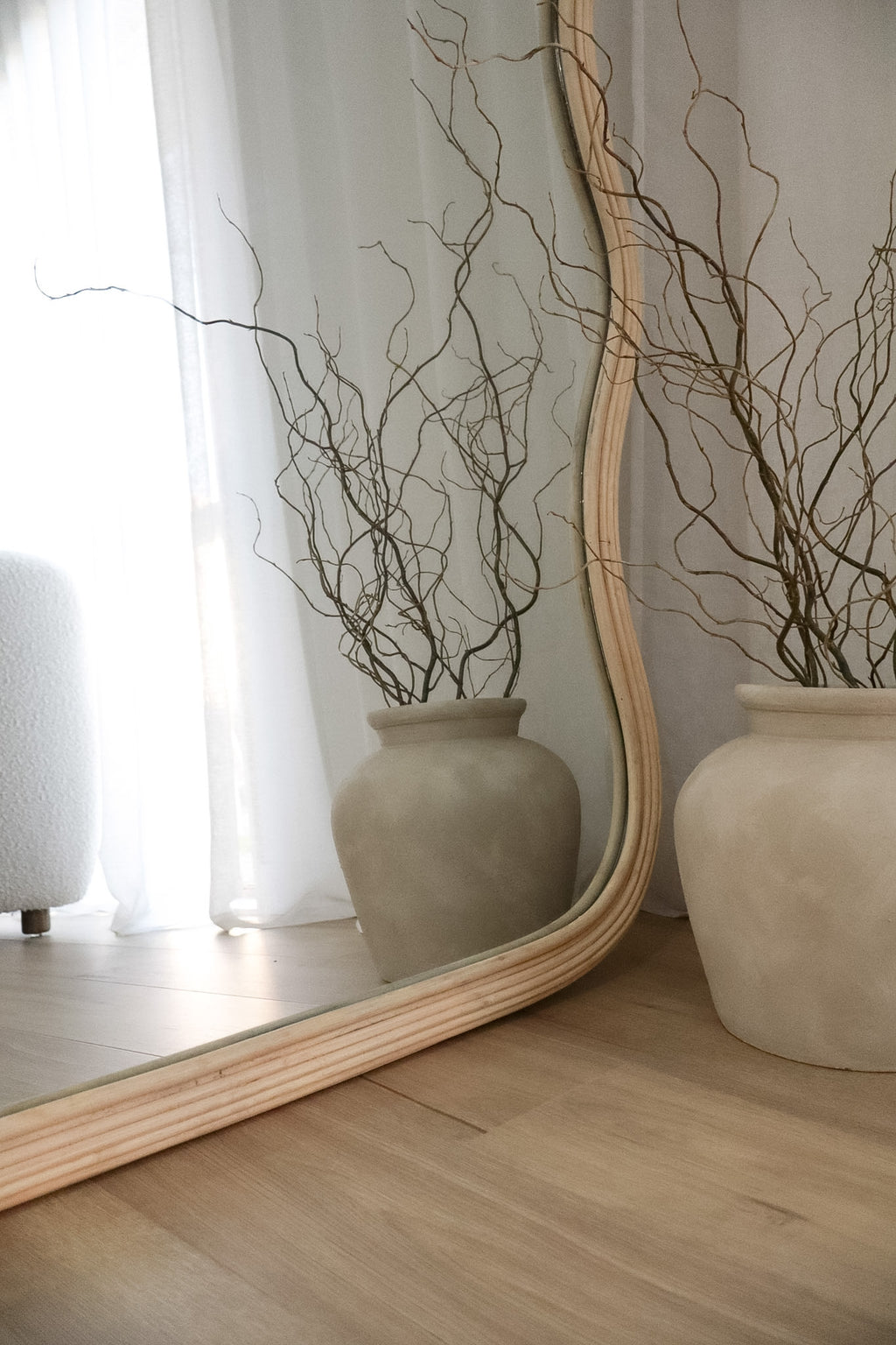 Tide Rattan Full Length Mirror