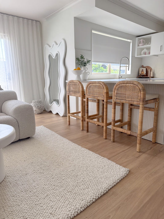 Palma Teak & Rattan Bar Stool