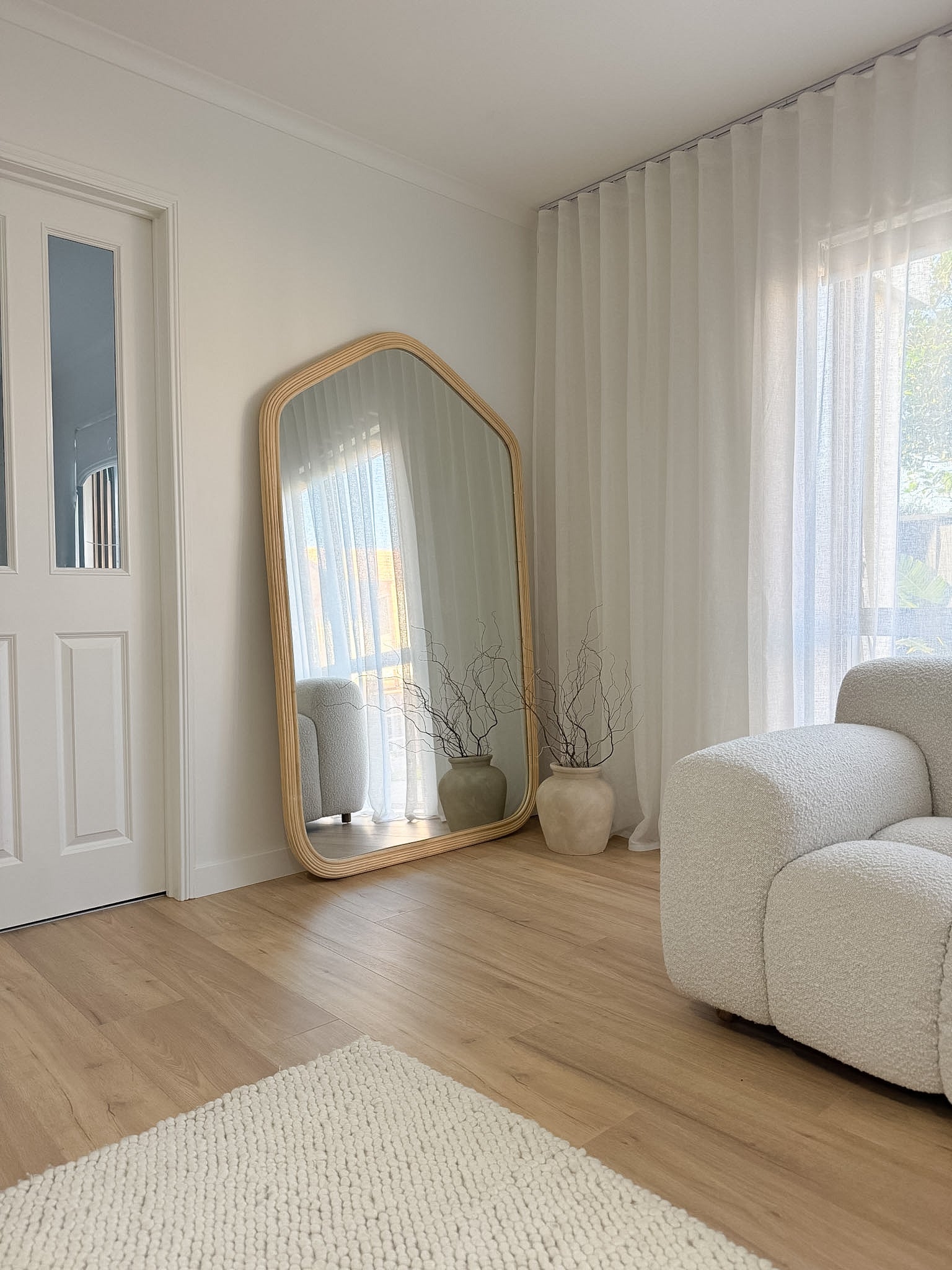 Dune Rattan Full Length Mirror