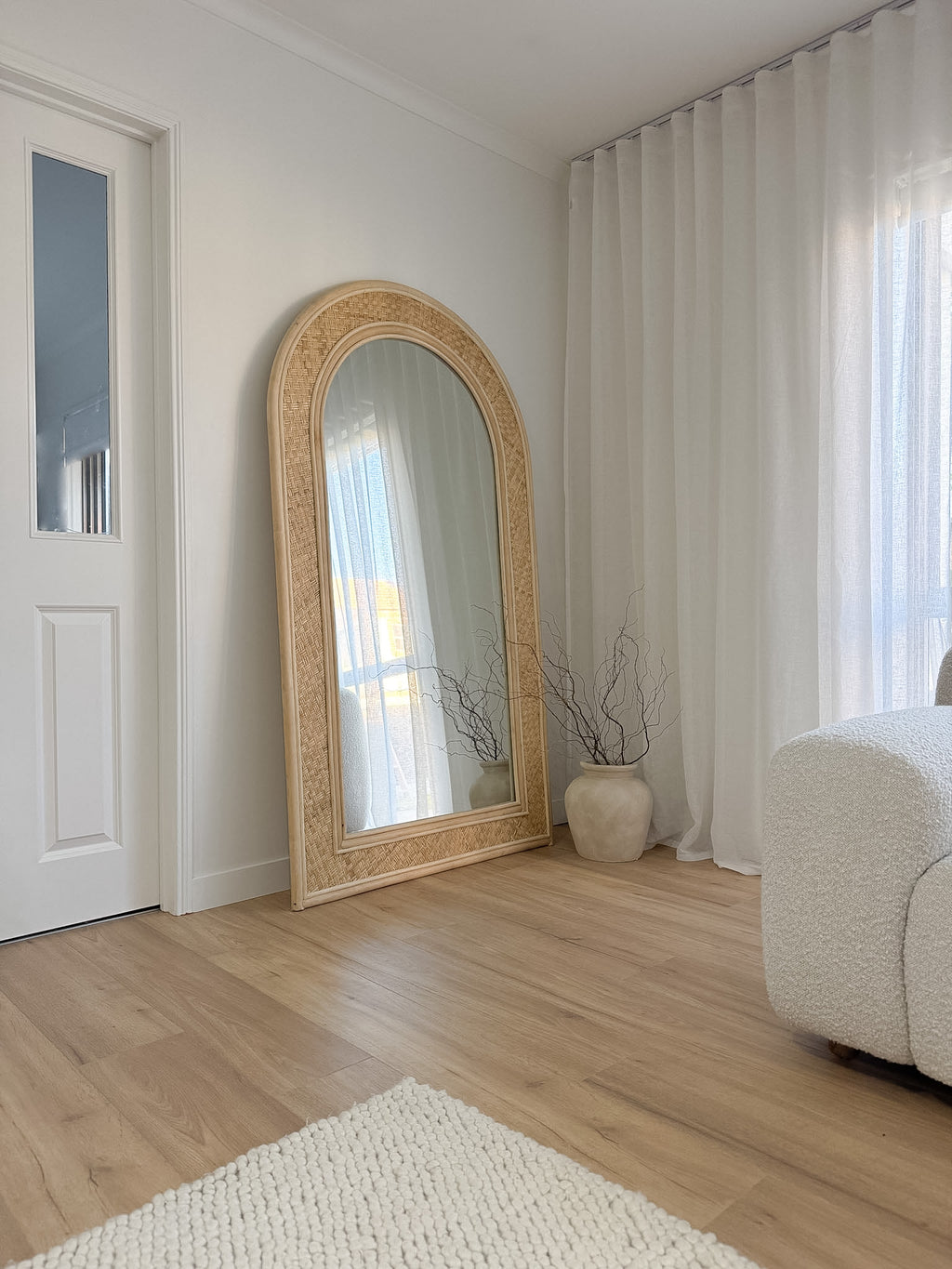 Luma Rattan Full Length Mirror