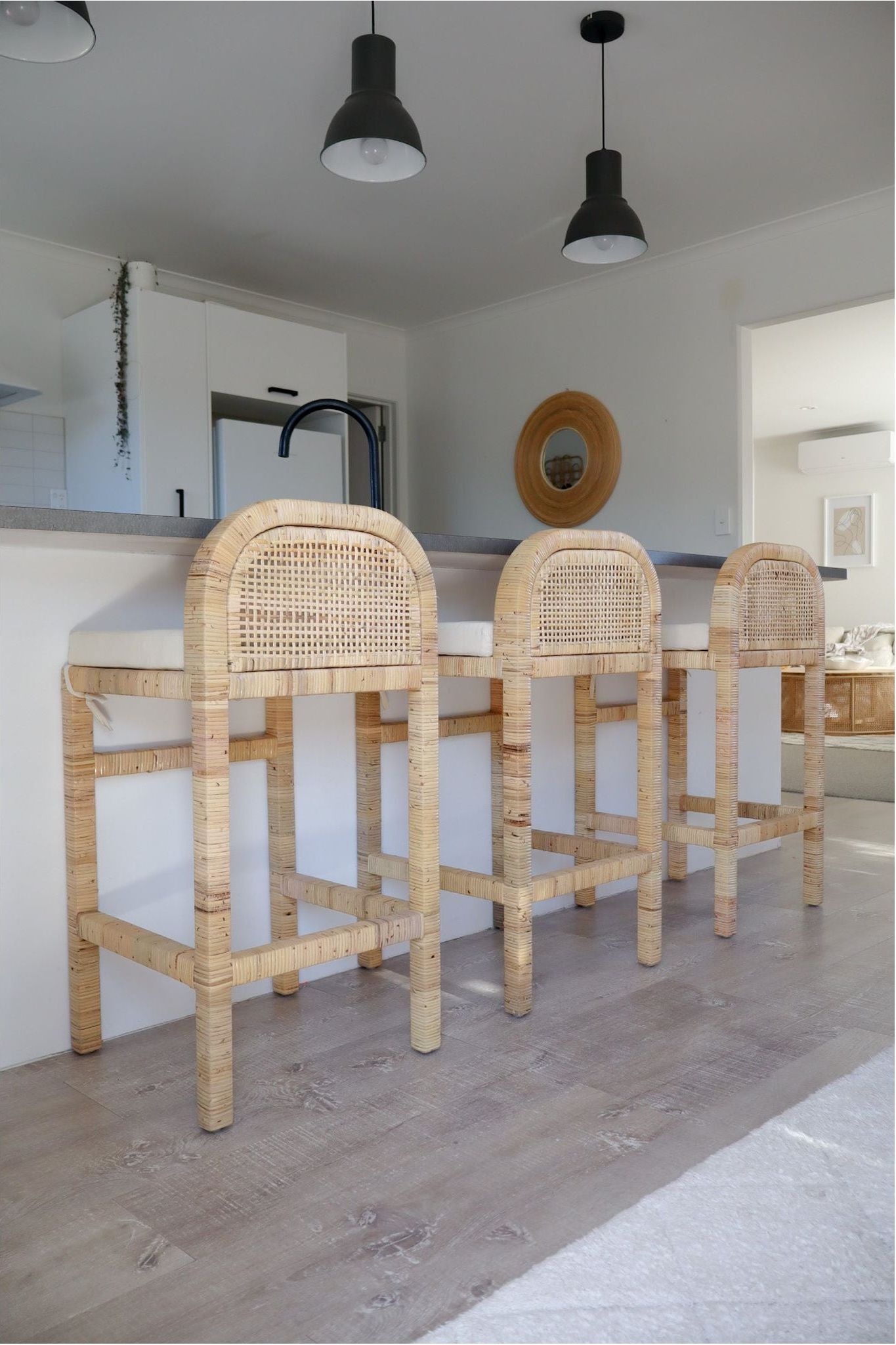 Palma Teak & Rattan Bar Stool