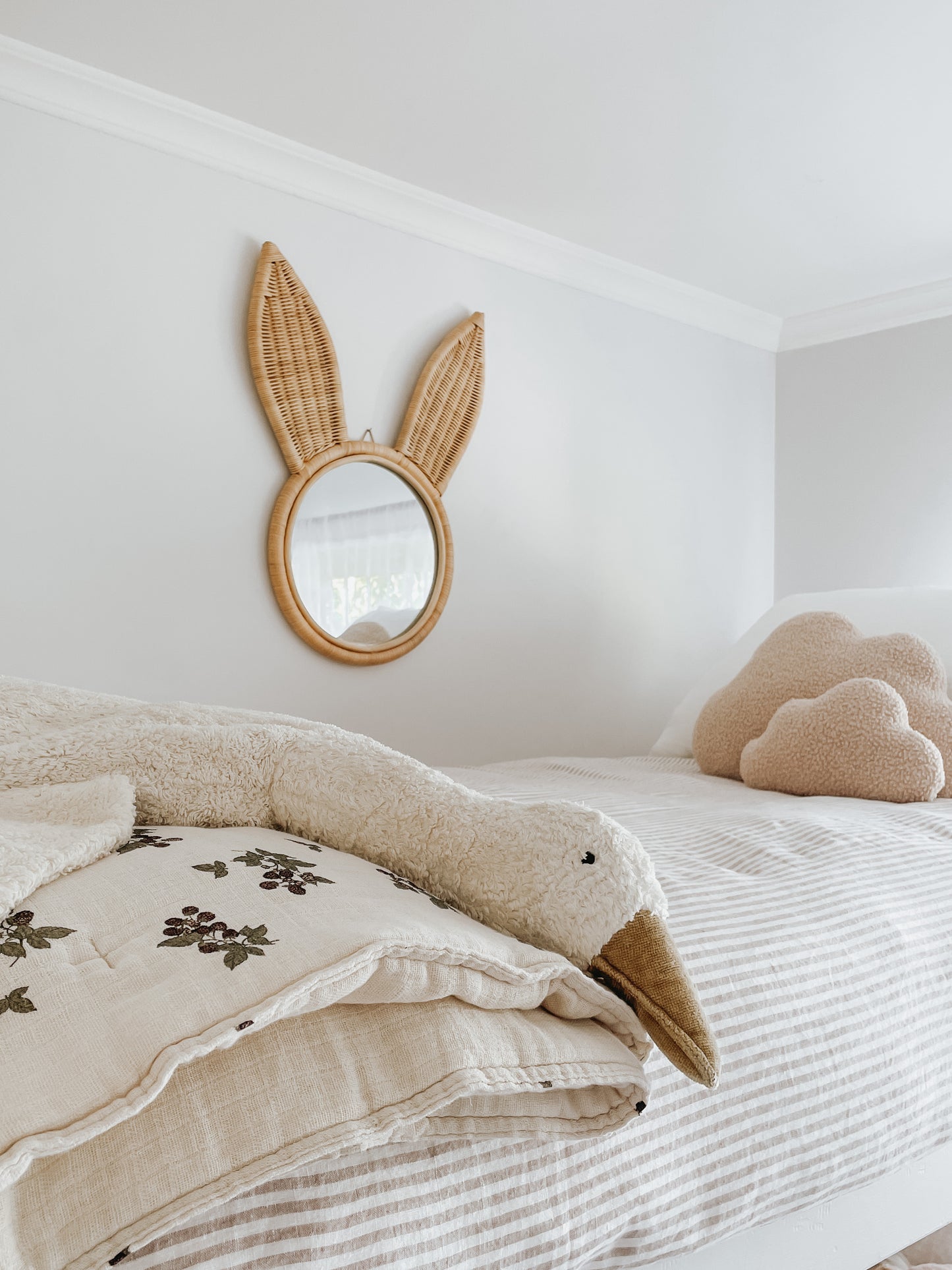 Rattan Bunny Mirror PRE ORDER SEPTEMBER