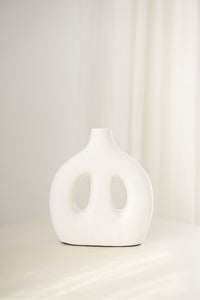 white ceramic vase