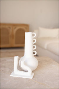 white ceramic vase