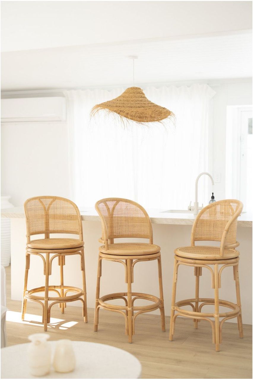 Rattan bar stool