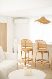 Rattan bar stool