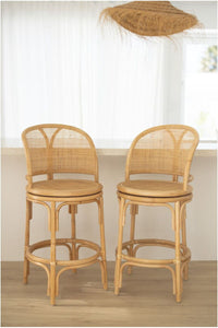 Rattan bar stool