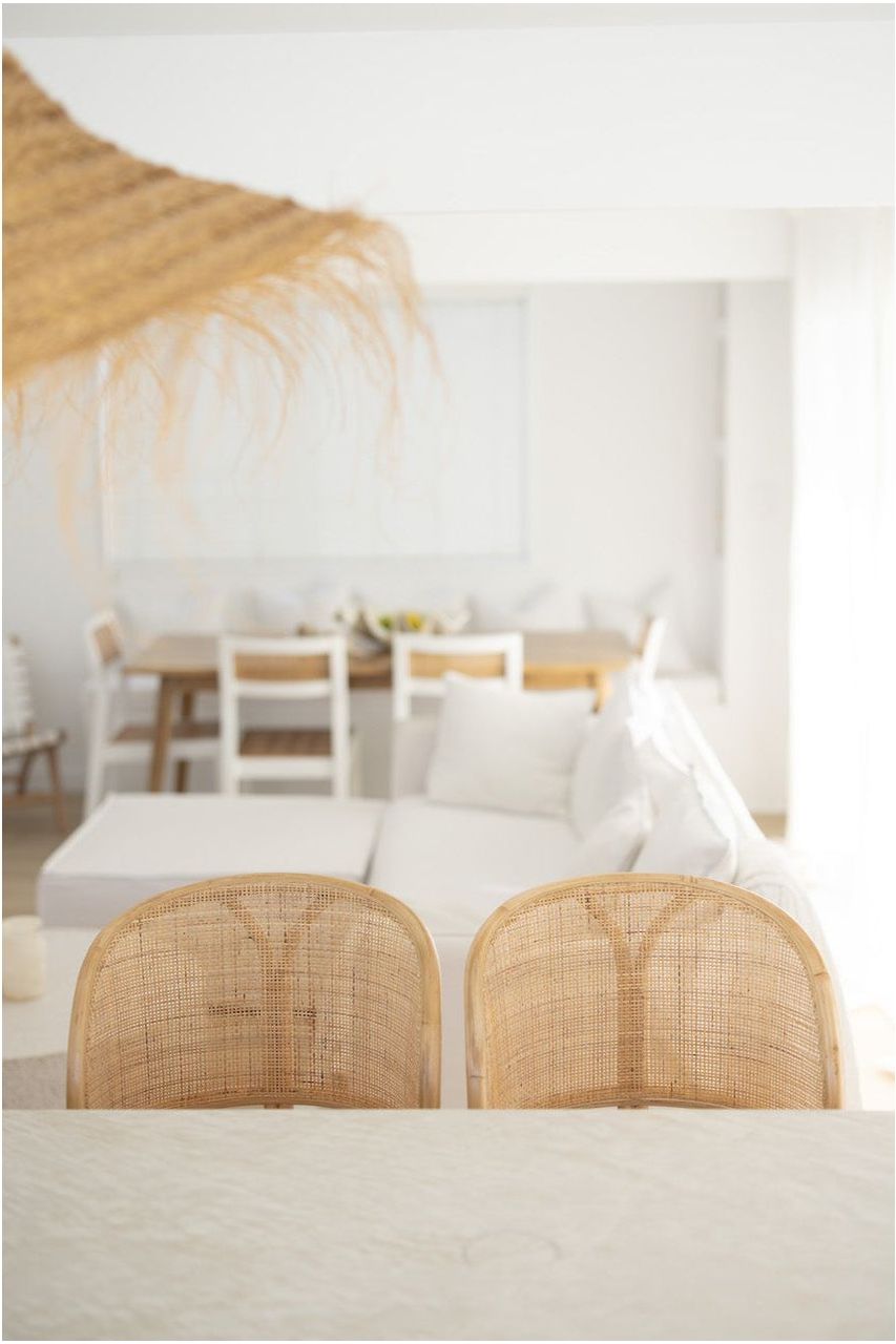 Rattan bar stool