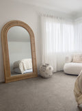 rattan full length mirror