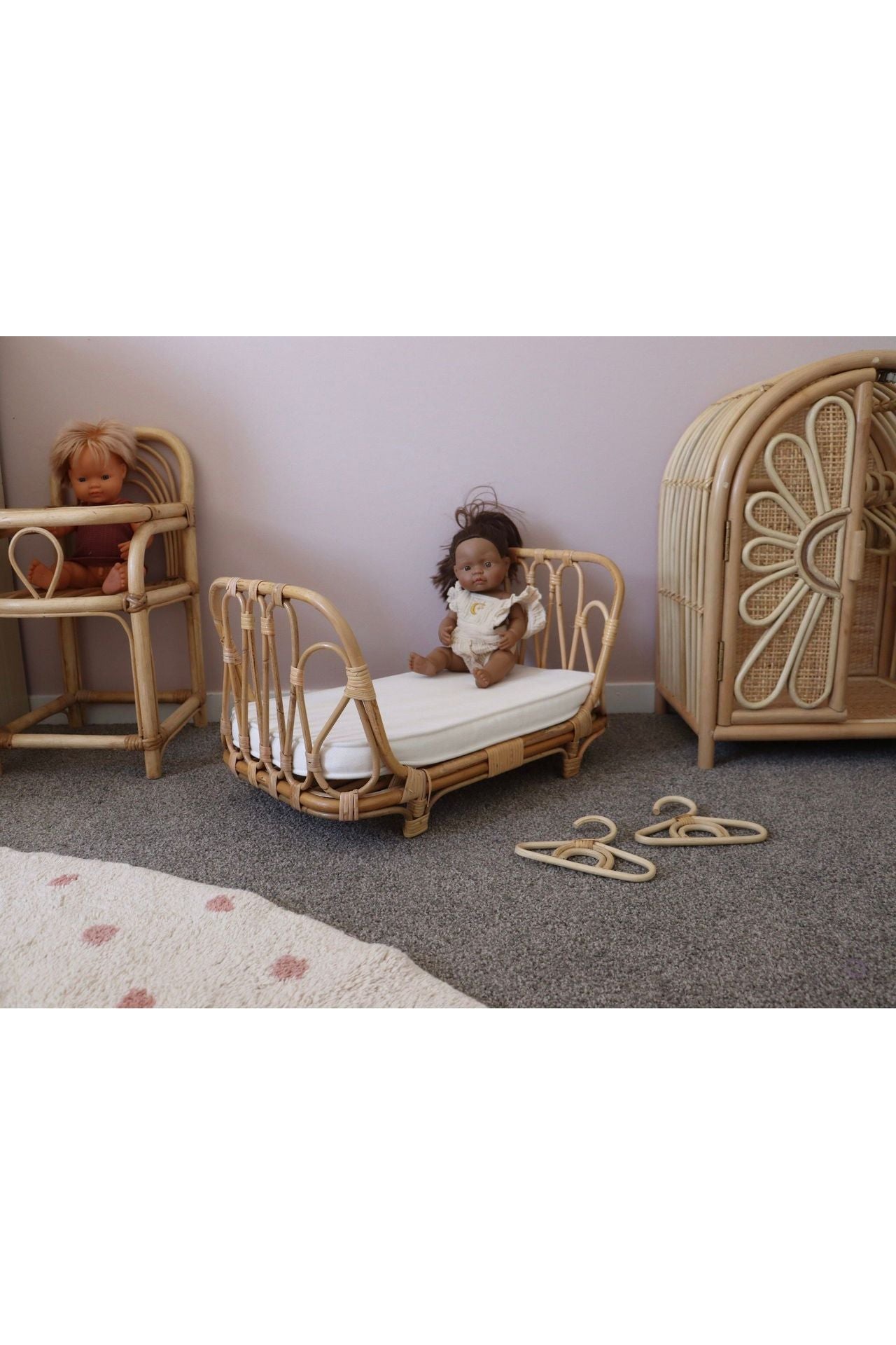 inkah rattan dolls bed