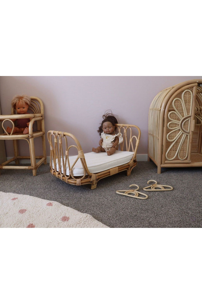Rattan Dolls Bed Nudie Baby Inkah Limited