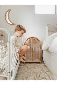 kids rattan arch cabinet