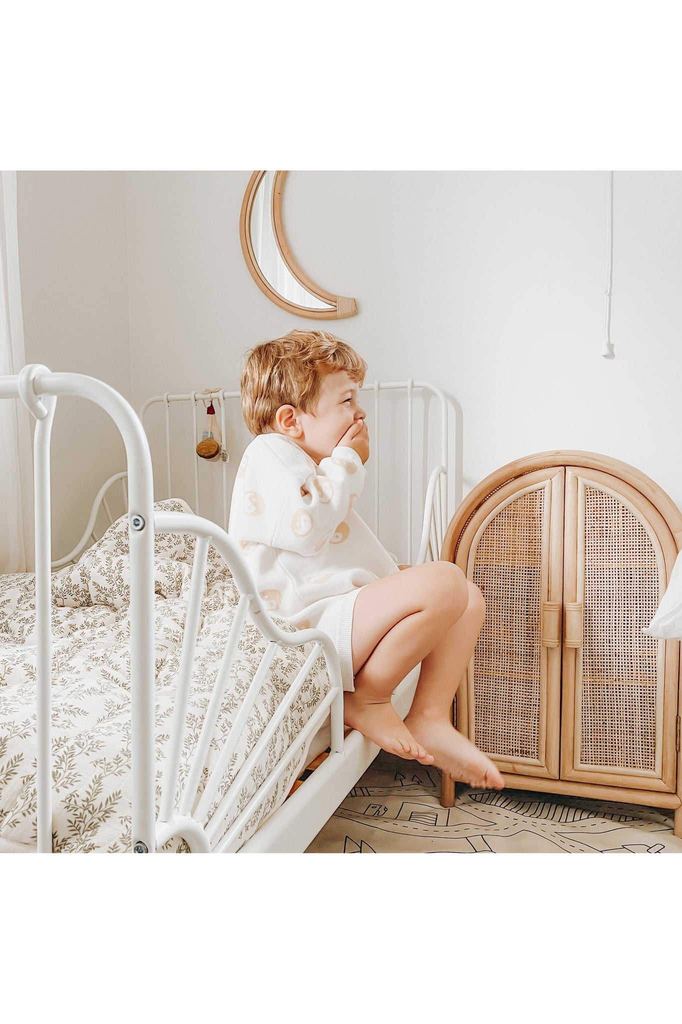 kids rattan arch cabinet