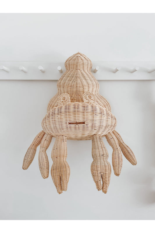 inkah rattan crab wall hanging