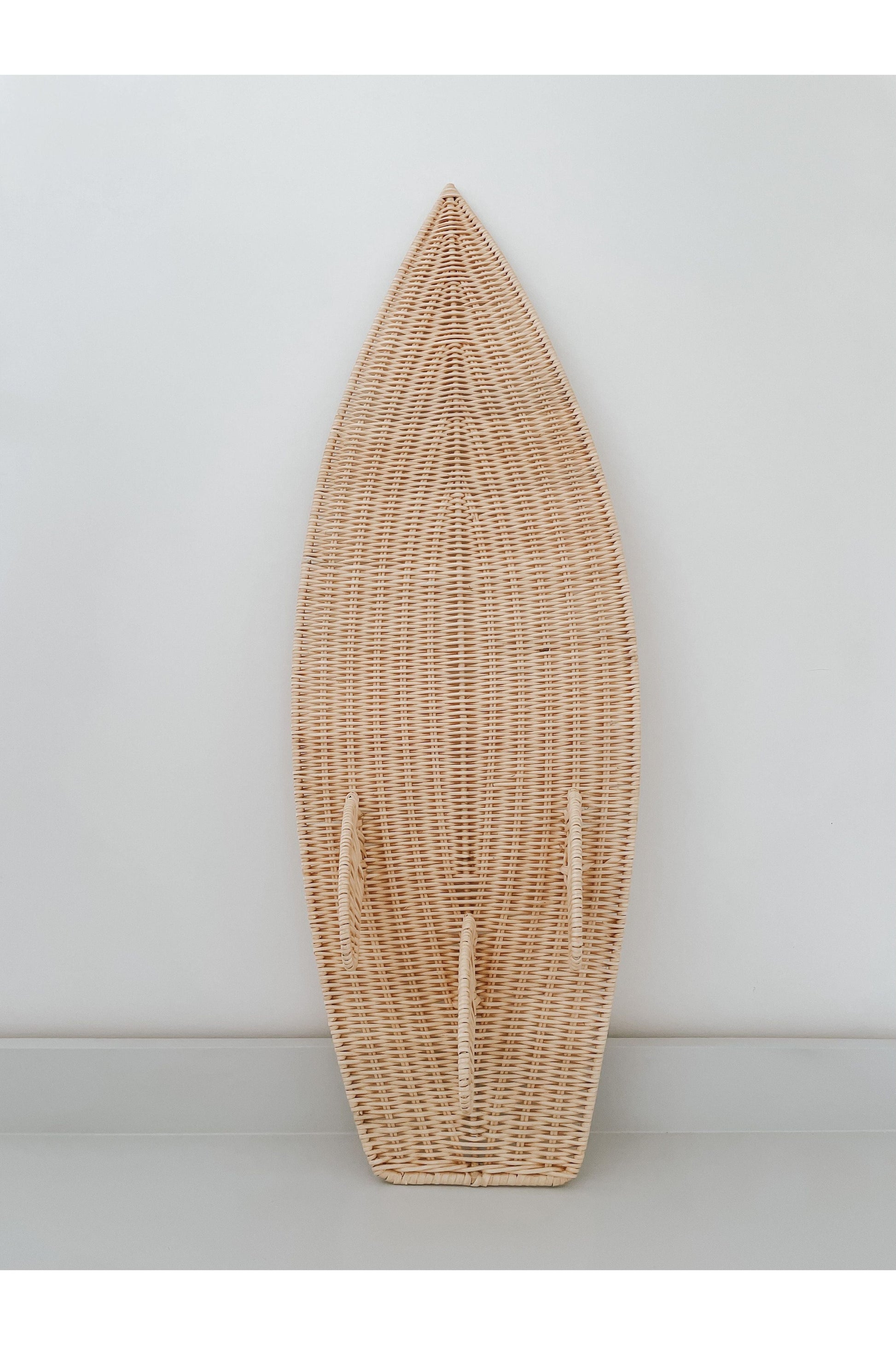 inkah rattan surf board decor