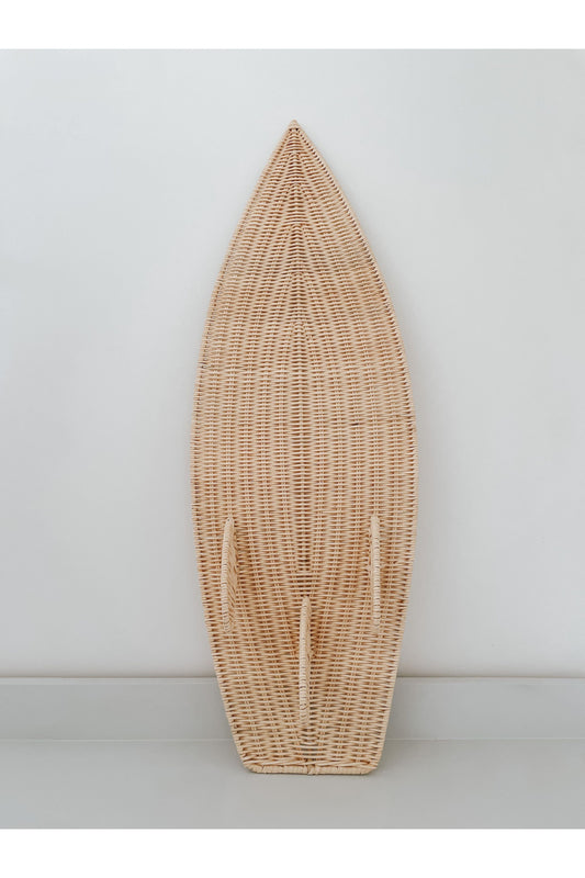 inkah rattan surf board decor