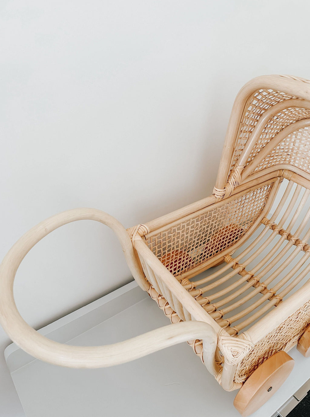 inkah rattan dolls pram