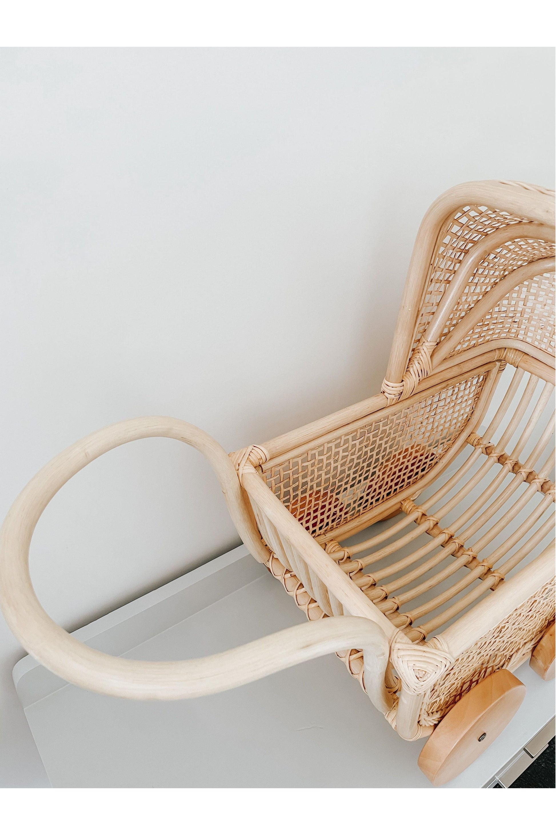 inkah rattan dolls pram